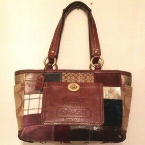 Coach Patchwork Tote Hand Bag Purse